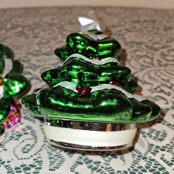 David\'s Cookies Ceramic 12\' Christmas Tree Cookie Jar with Lid